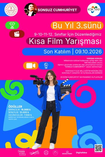 Kısa film yarışması afişi