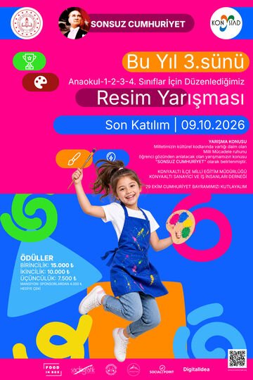 Resim yarışması afişi