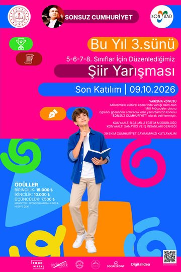 Şiir yarışması afişi